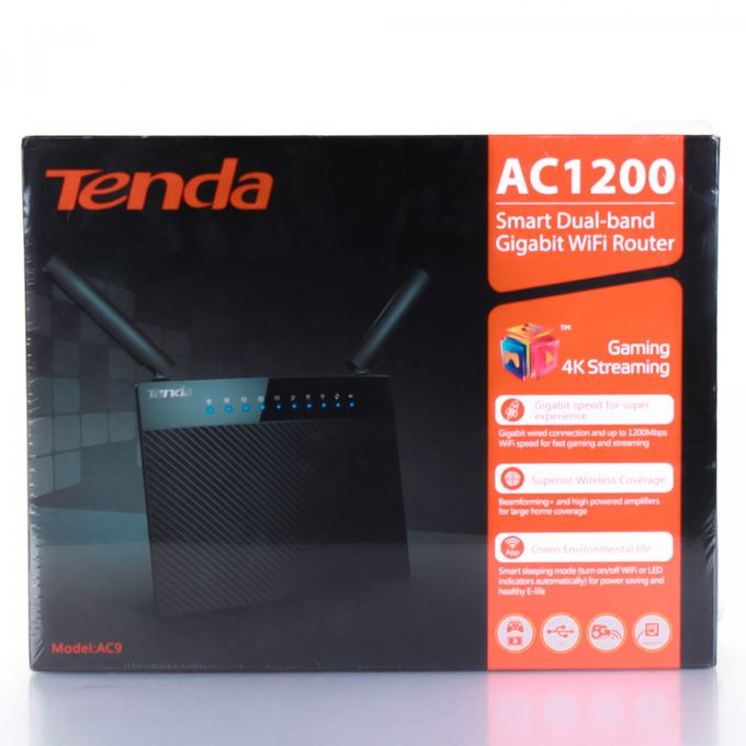 ROUTEUR TENDA AC9 WIFI SMART DOUBLE BANDE GIGABIT AC1200