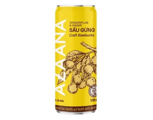 Trà Craft Kombucha Vị Sấu Gừng (lon 330 ml) - 1