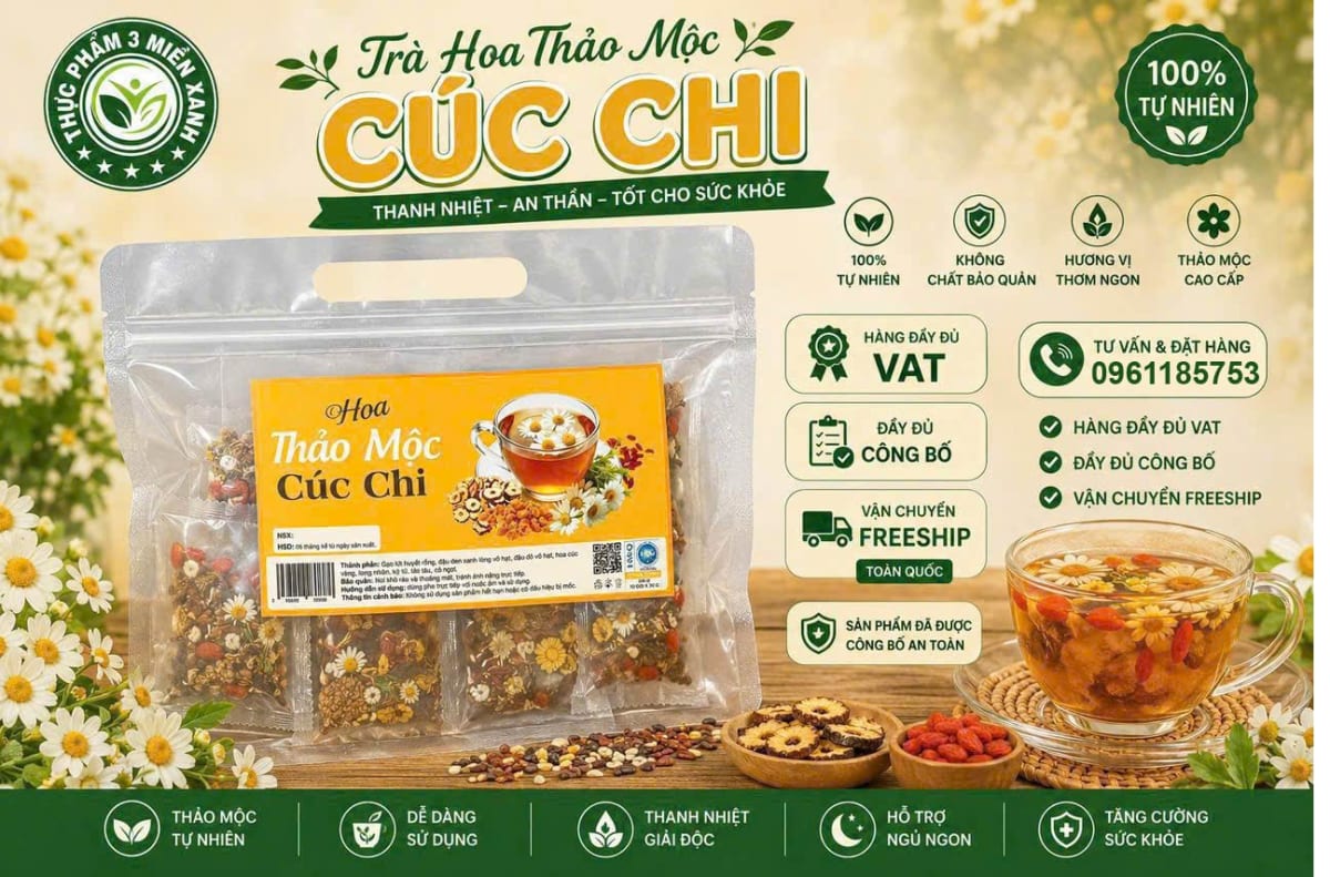 Trà hoa thảo mộc cúc chi (túi zip 300g) - 1