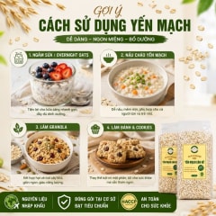 Yến Mạch cán vỡ/cán dẹt (túi zip 500g) thumbnail 1