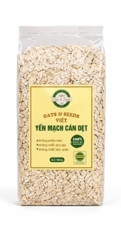 Yến Mạch cán vỡ/cán dẹt (túi zip 500g) thumbnail 2