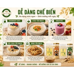 Yến Mạch cán vỡ/cán dẹt (lon 500g) thumbnail 3
