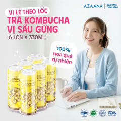 Trà Craft Kombucha Vị Sấu Gừng (Lốc 6 lon - 330 ml/lon) thumbnail 2