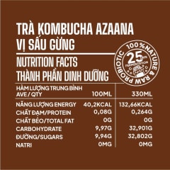 Trà Craft Kombucha Vị Sấu Gừng (Lốc 6 lon - 330 ml/lon) thumbnail 7