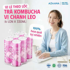 Trà Craft Kombucha Vị Chanh leo (Lốc 6 lon - 330 ml/lon) thumbnail 2