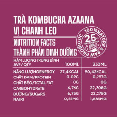Trà Craft Kombucha Vị Chanh leo (Lốc 6 lon - 330 ml/lon) thumbnail 6