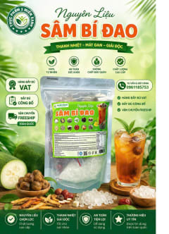 Nguyên liệu sâm bí đao (túi zip 400g) thumbnail 1