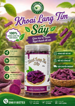 Khoai lang tím sấy (hộp 300g) thumbnail 1