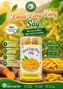 Khoai lang vàng sấy (hộp 300g) thumbnail 1