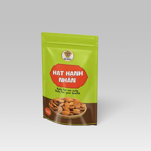 Hạt hạnh nhân rang - Túi zip 100g