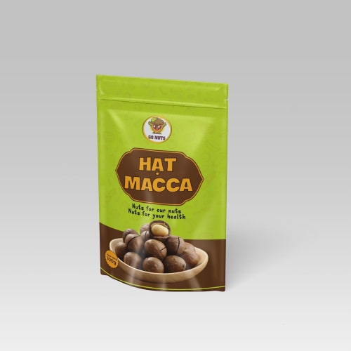 Hạt macca sấy nguyên vỏ - Túi zip 100g