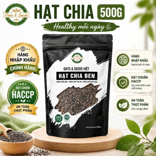 Hạt Chia (túi zip 500g)