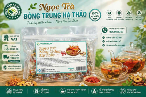 Ngọc Trà Đông Trùng Hạ Thảo (túi zip 300g)