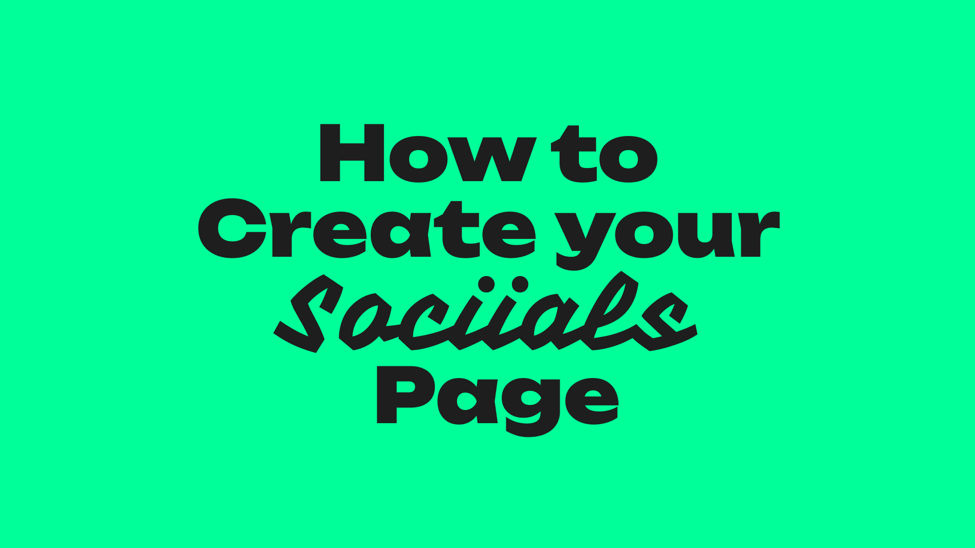 How to Create a Sociials Page in Minutes (Step-by-Step Guide) | Yours One and Only Link-In-Bio.