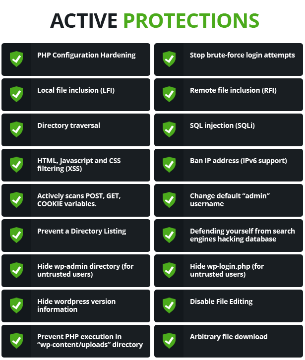 WProtect - Plugin de segurança total para o Wordpress - 4