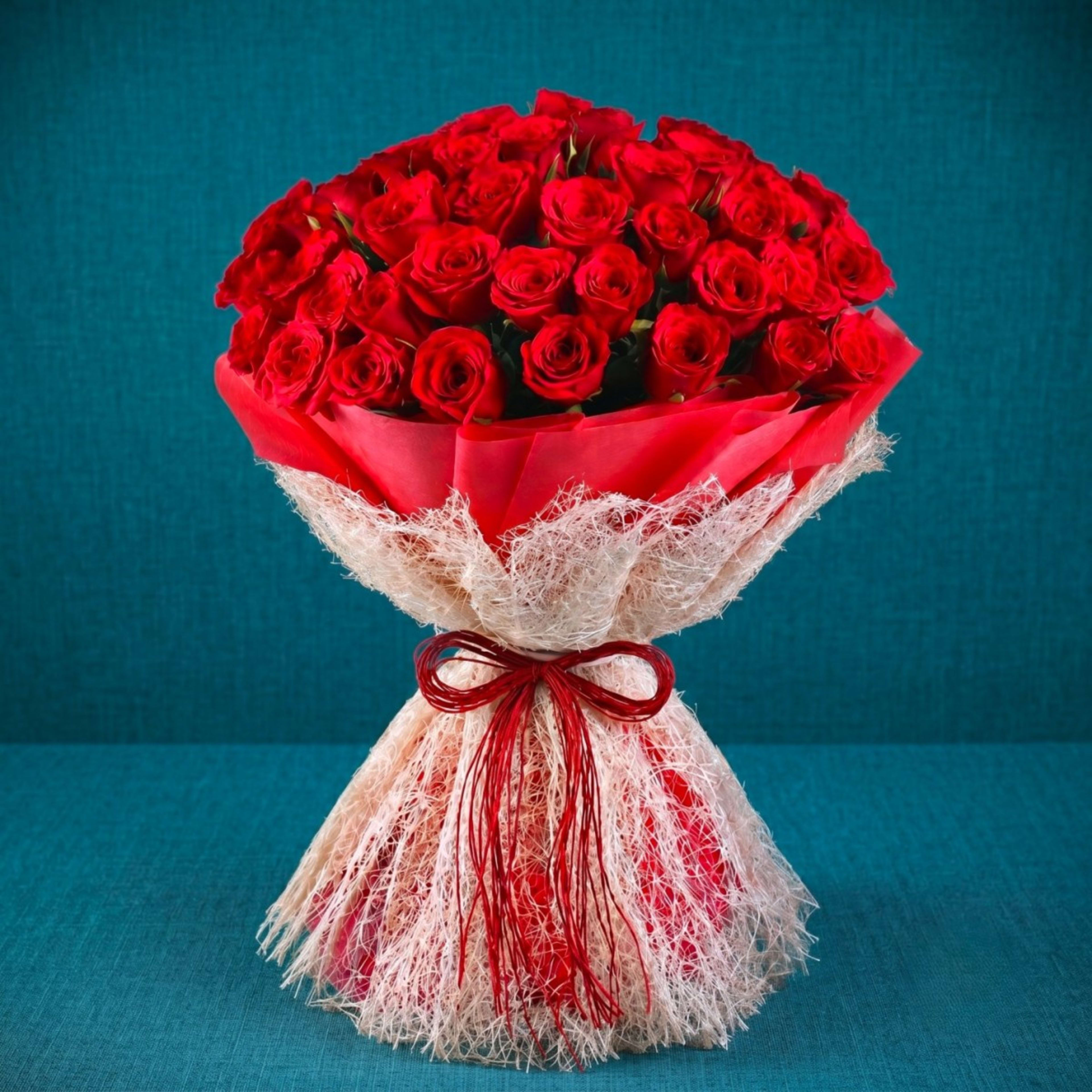Fresh 25 Red Roses Bouquet