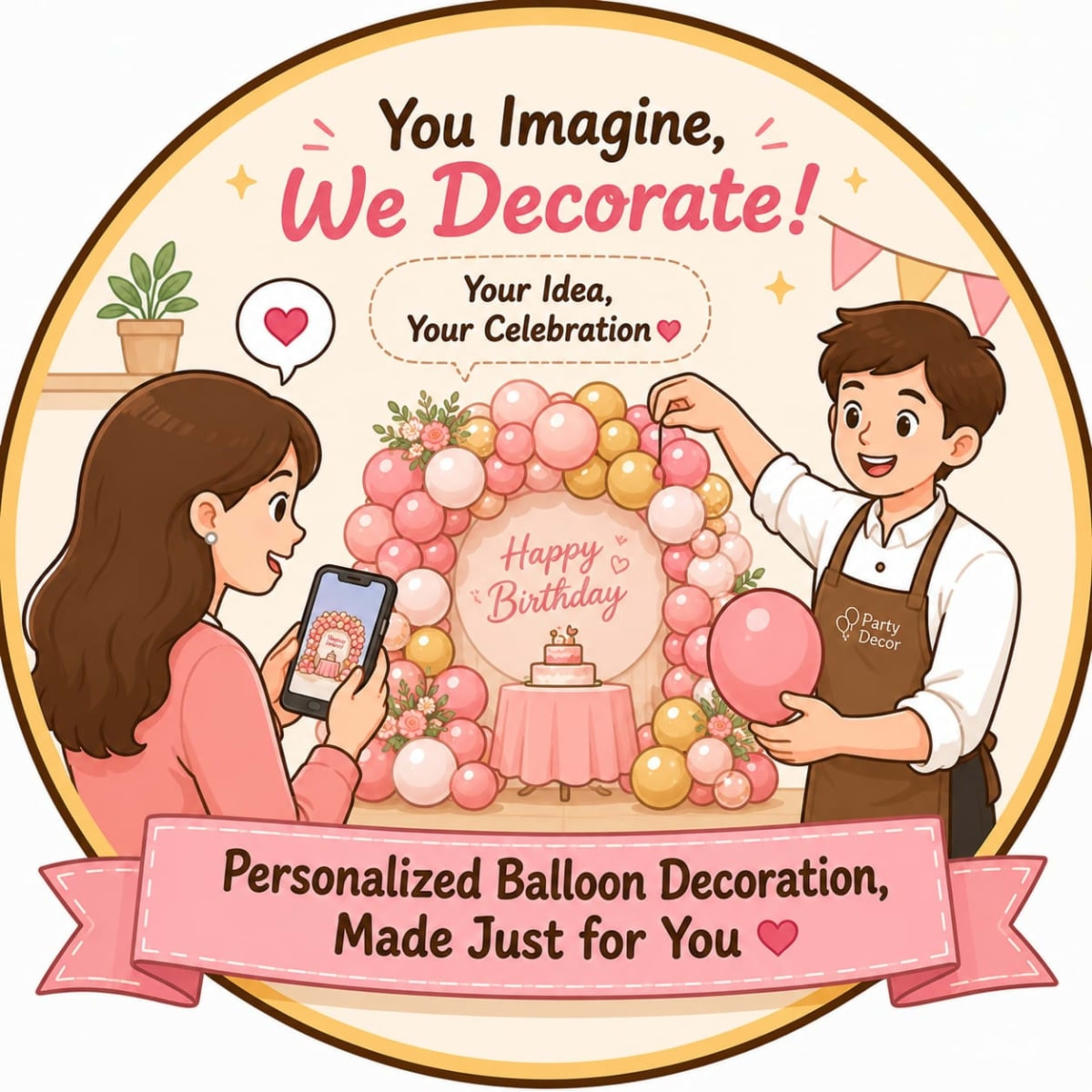 Personalised Balloon Theme Decoration