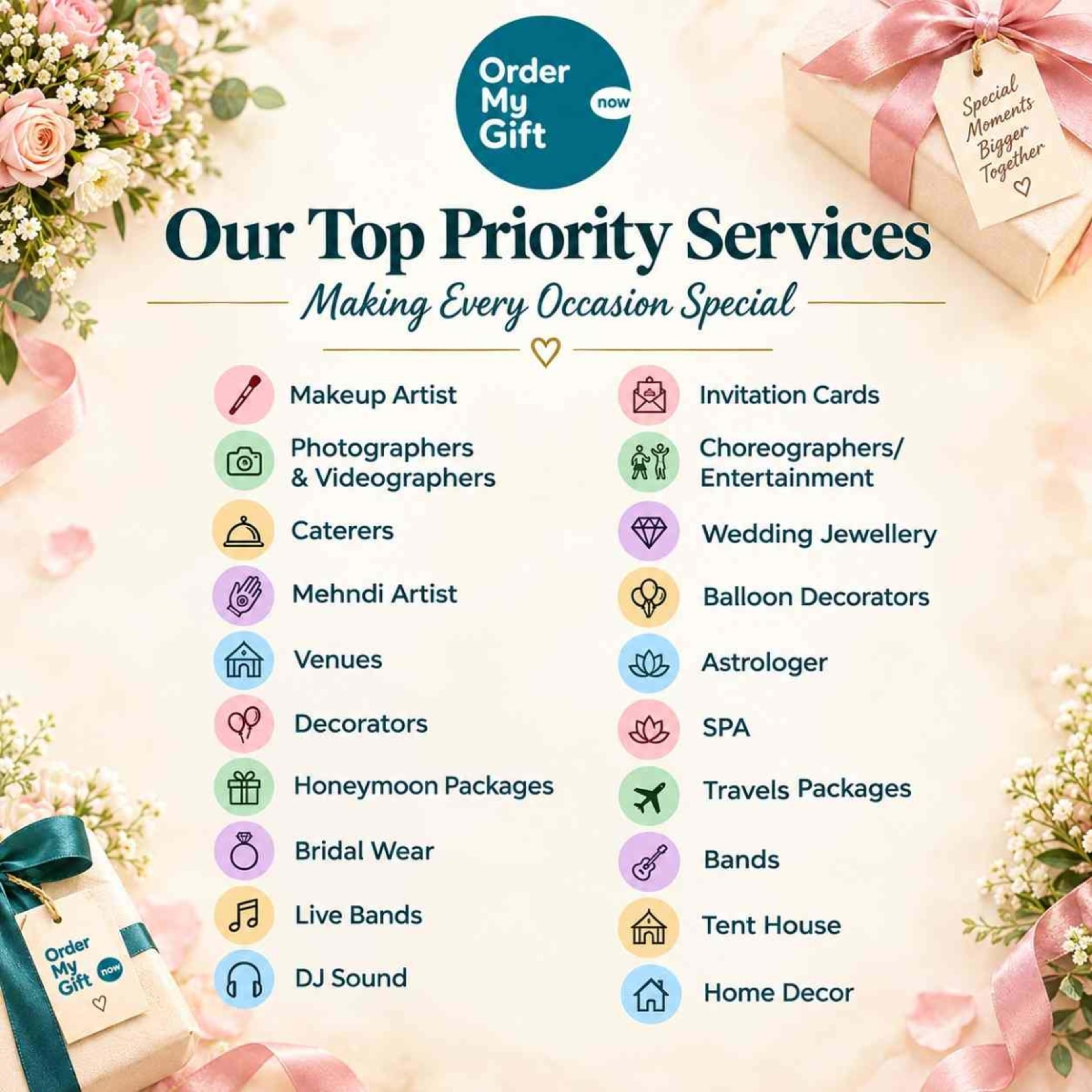 Event/Wedding Vendors Details