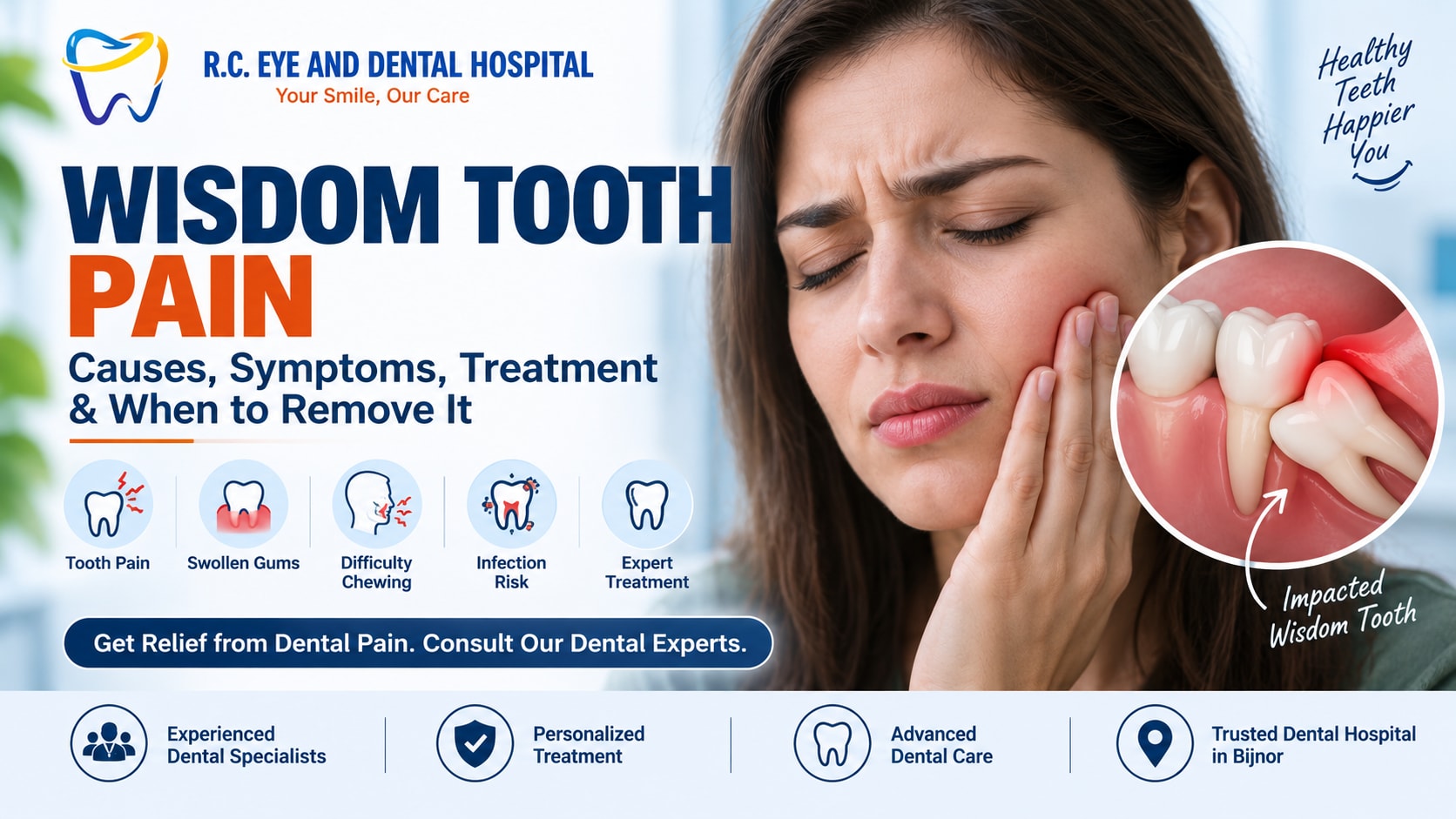 Wisdom Tooth Pain: Causes, Symptoms, Treatment & When to Remove It