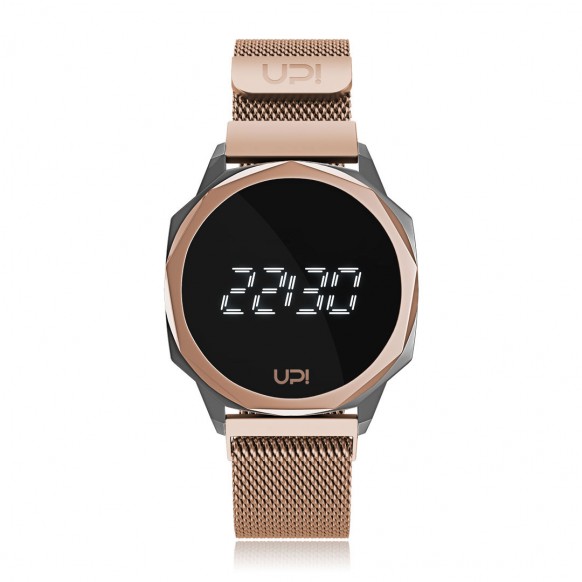 UPWATCH ICON GUN METAL ROSE LOOP BAND KOL SAATİ
