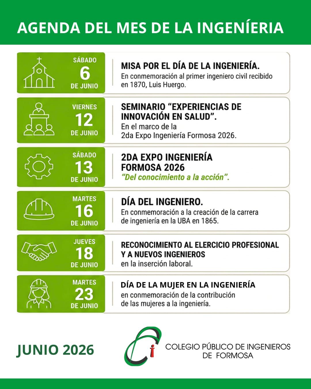 Agenda del Mes de la Ingeniería