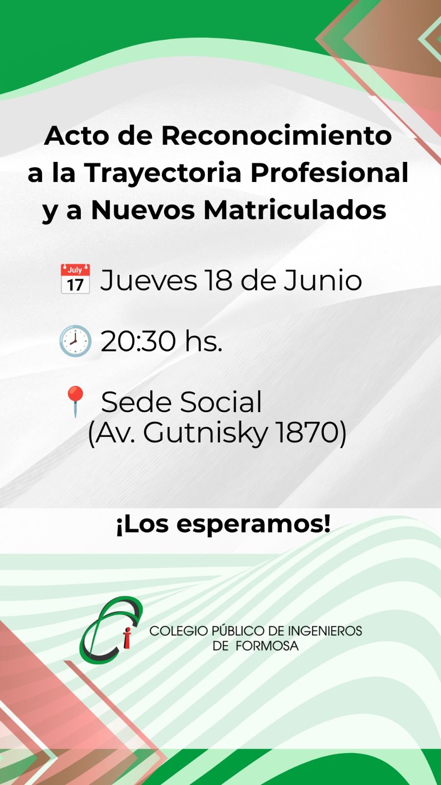 Acto de Reconocimiento a la Trayectoria Profesional y a nuevos Matriculados