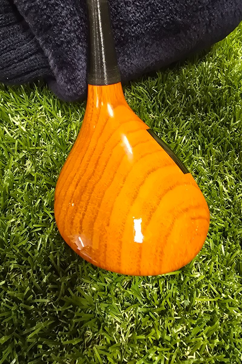 Vintage Handcrafted Greens Golf Persimmon 1-Wood Driver - Bob Letters Custom