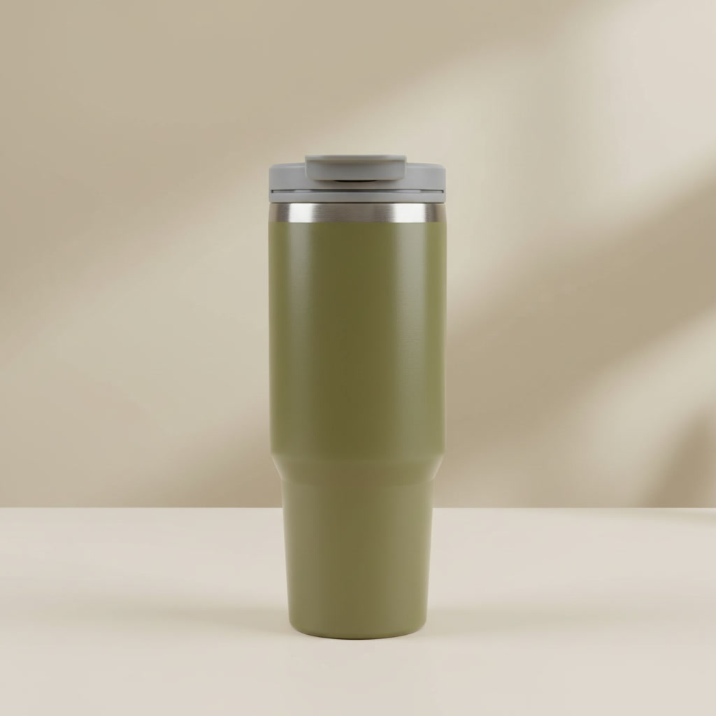 Urban Heat Vacuum Tumbler – Olive Green