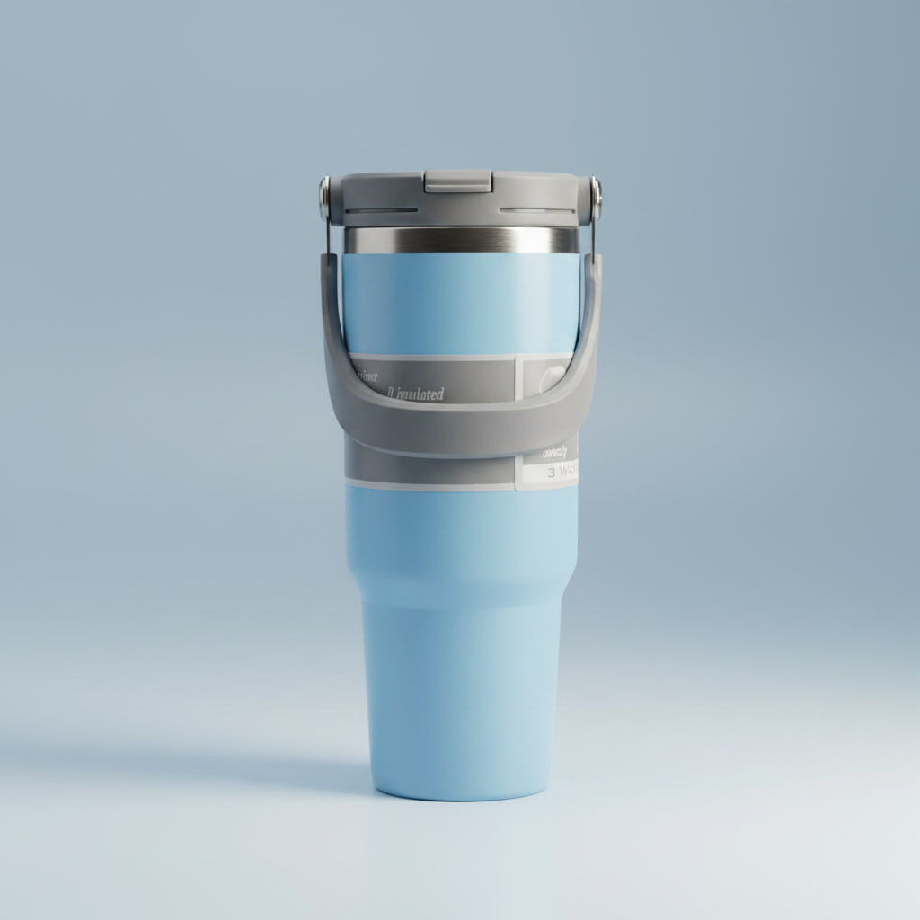 Sky Chill Travel Tumbler – Blue Edition