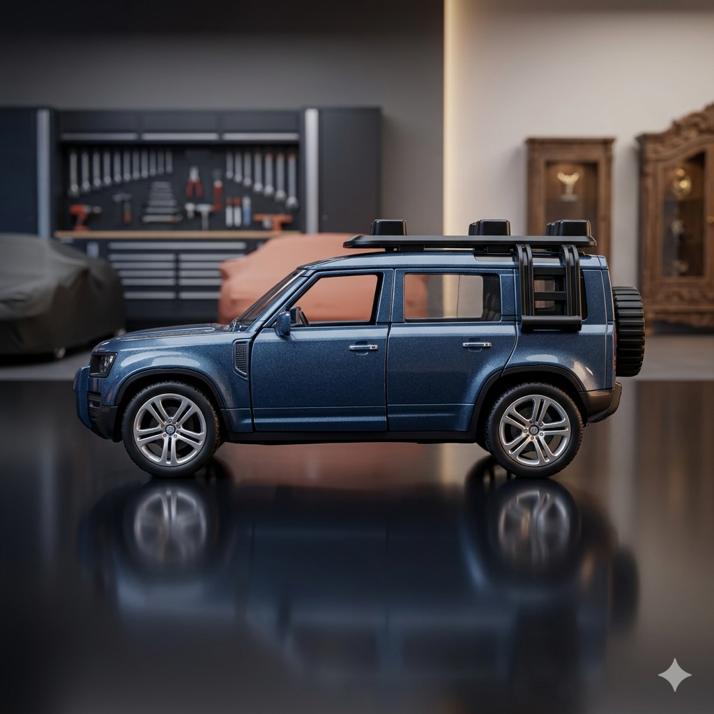 Blue Rover Die-Cast SUV Model
