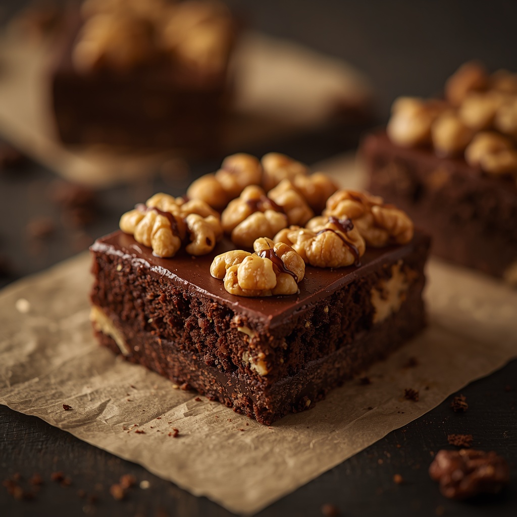 Walnut Crunch Brownie