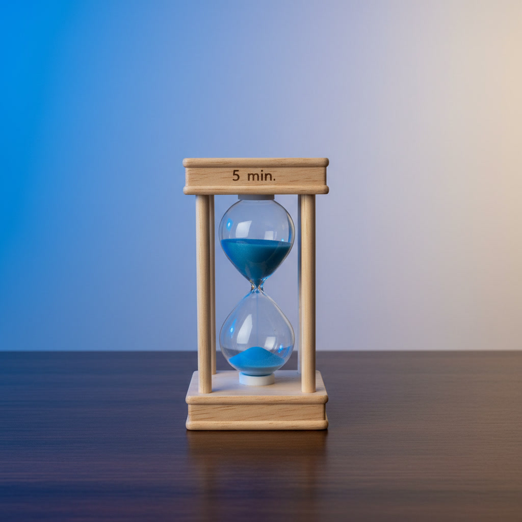 5 Minute Wooden Sand Timer