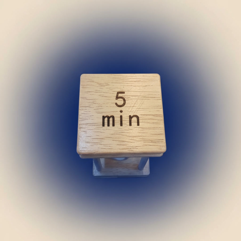 5 Minute Wooden Sand Timer-1