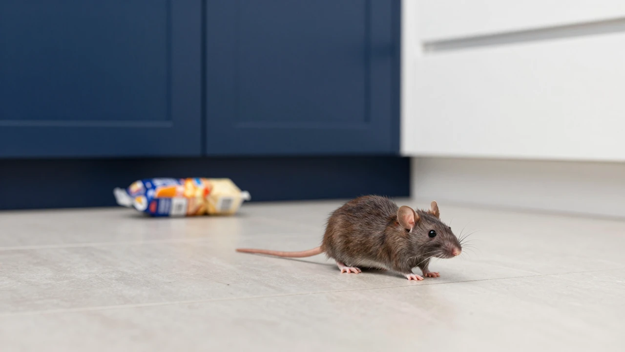 Rat near a kitchen area in a Sydney home