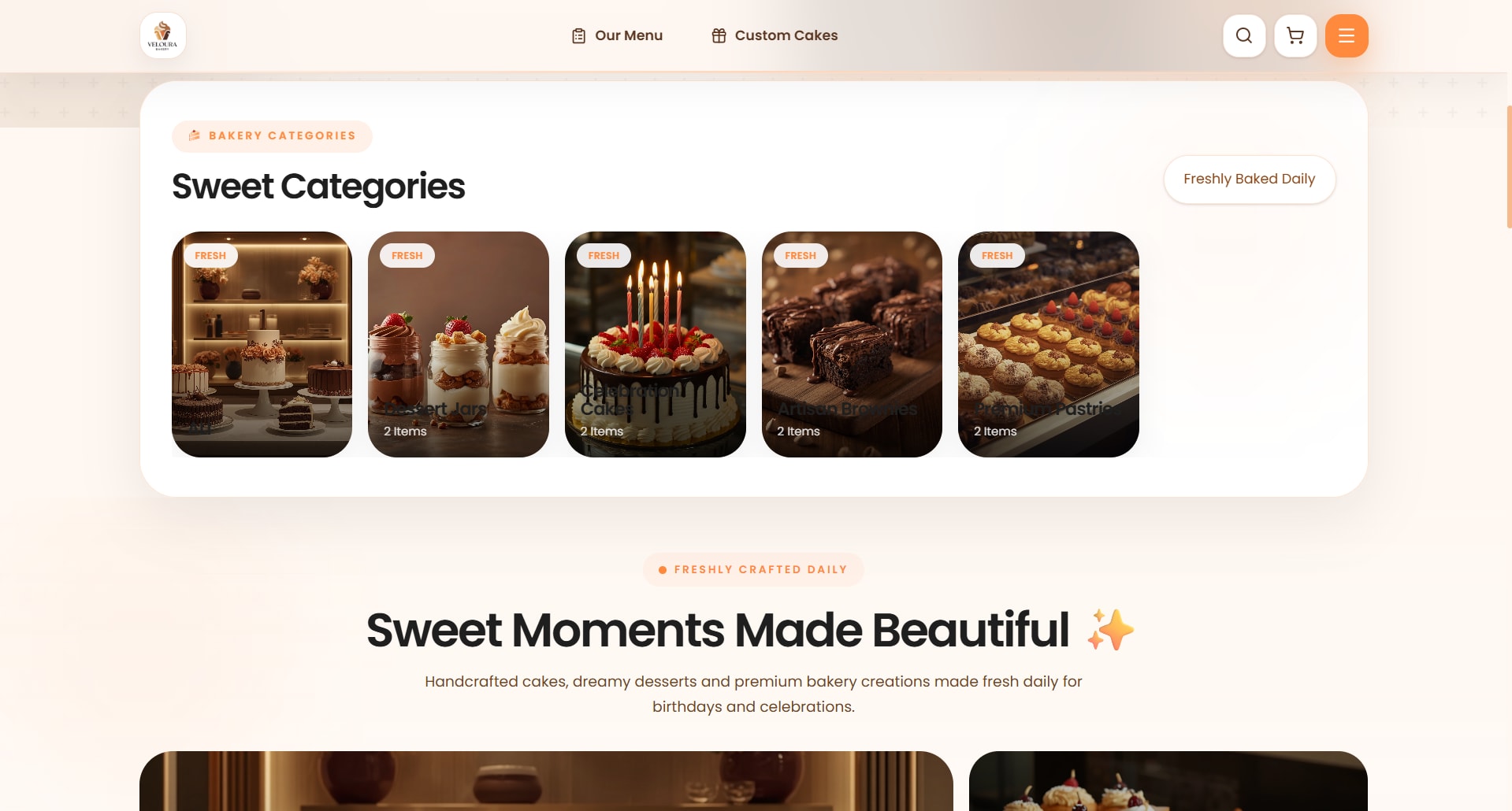 Bakery Category Showcase