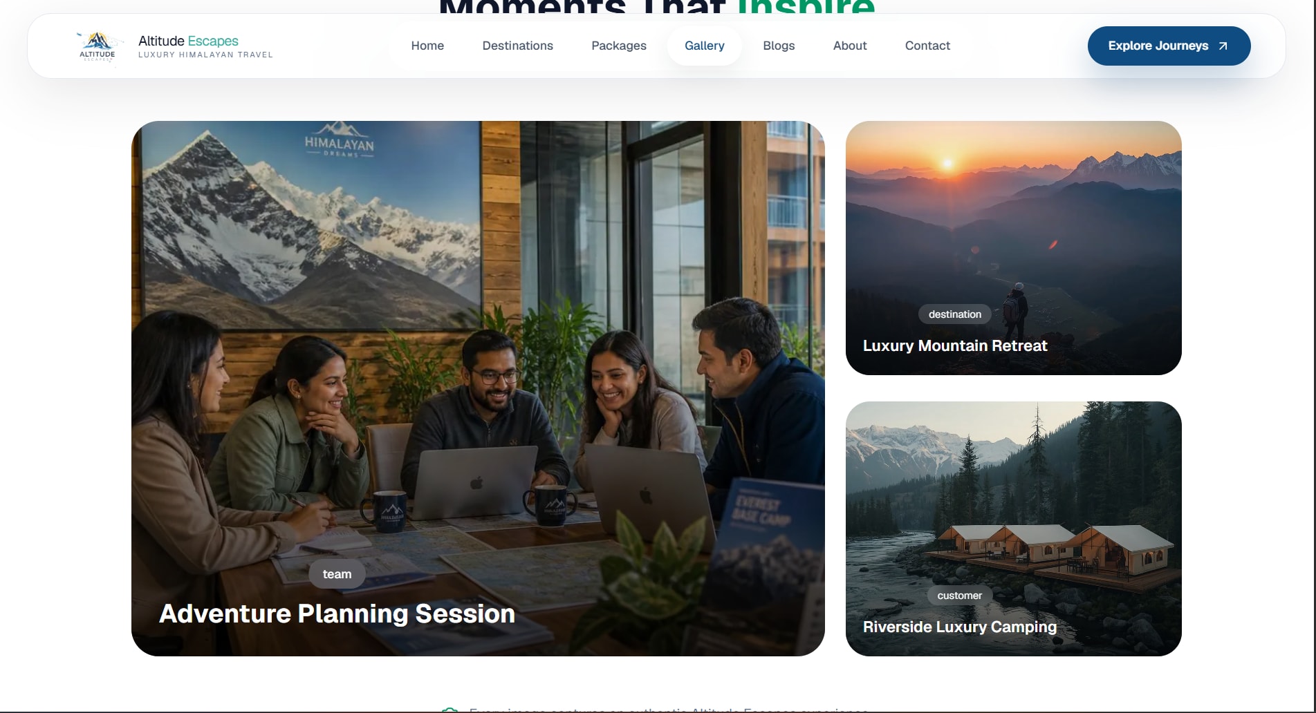 Travel Gallery Experience