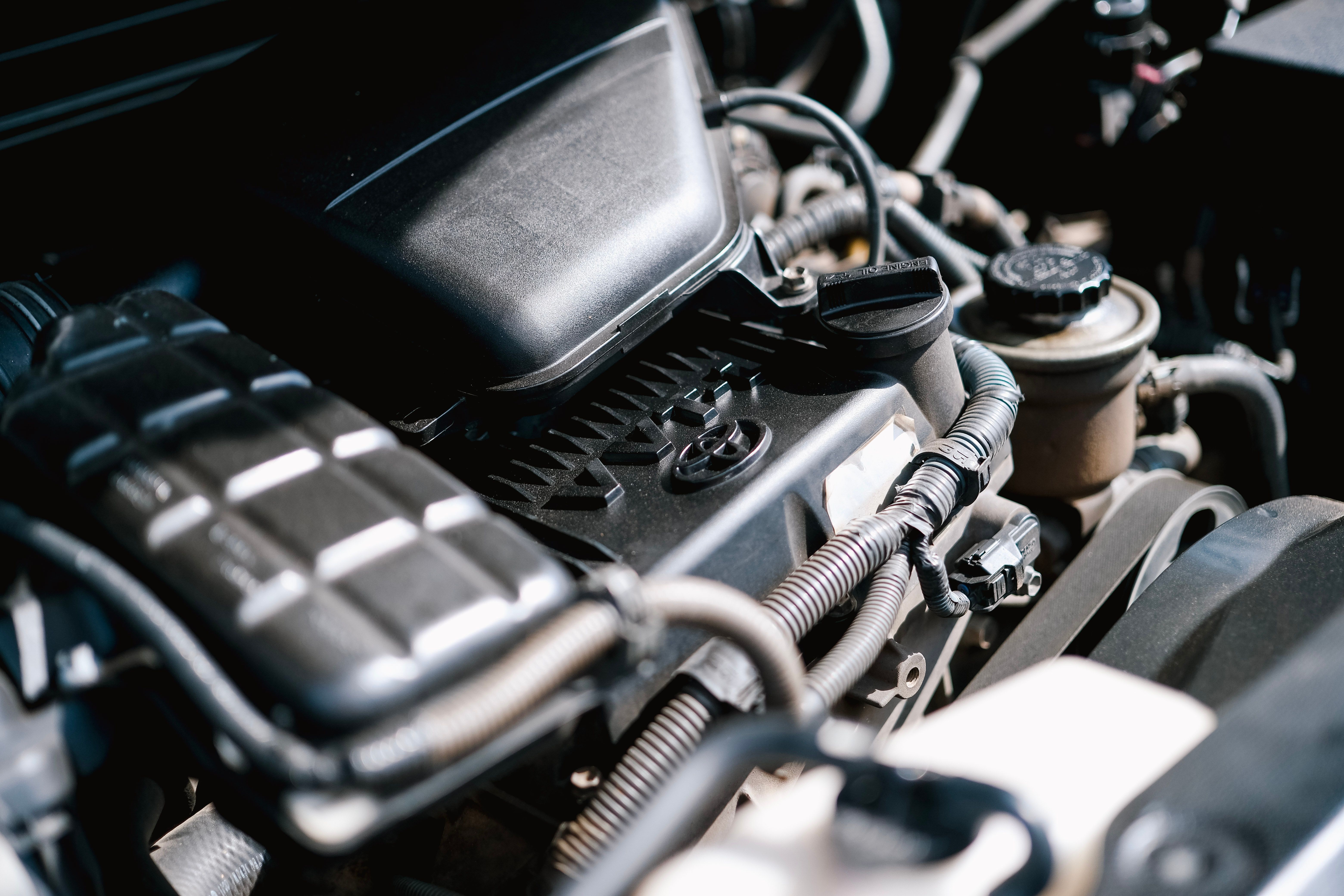 car starter motor mechanic engine bay