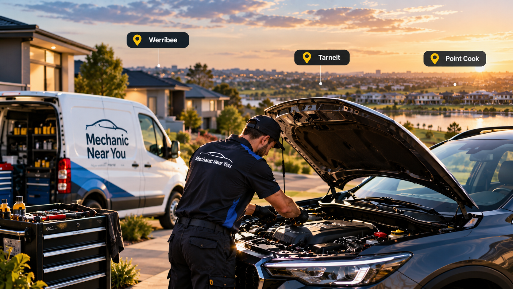 Full car service inspection by a mobile mechanic in Melbourne West