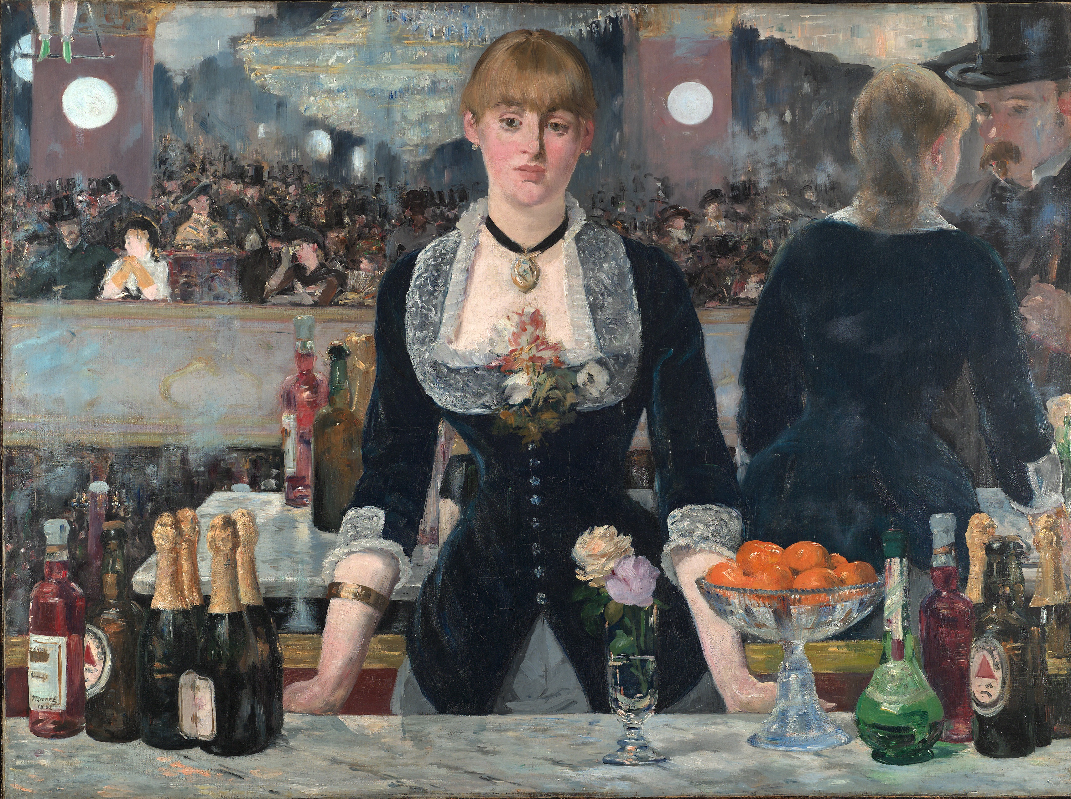 A3 Art Print titled A Bar at the Folies Bergere by Edouard Manet for room decor