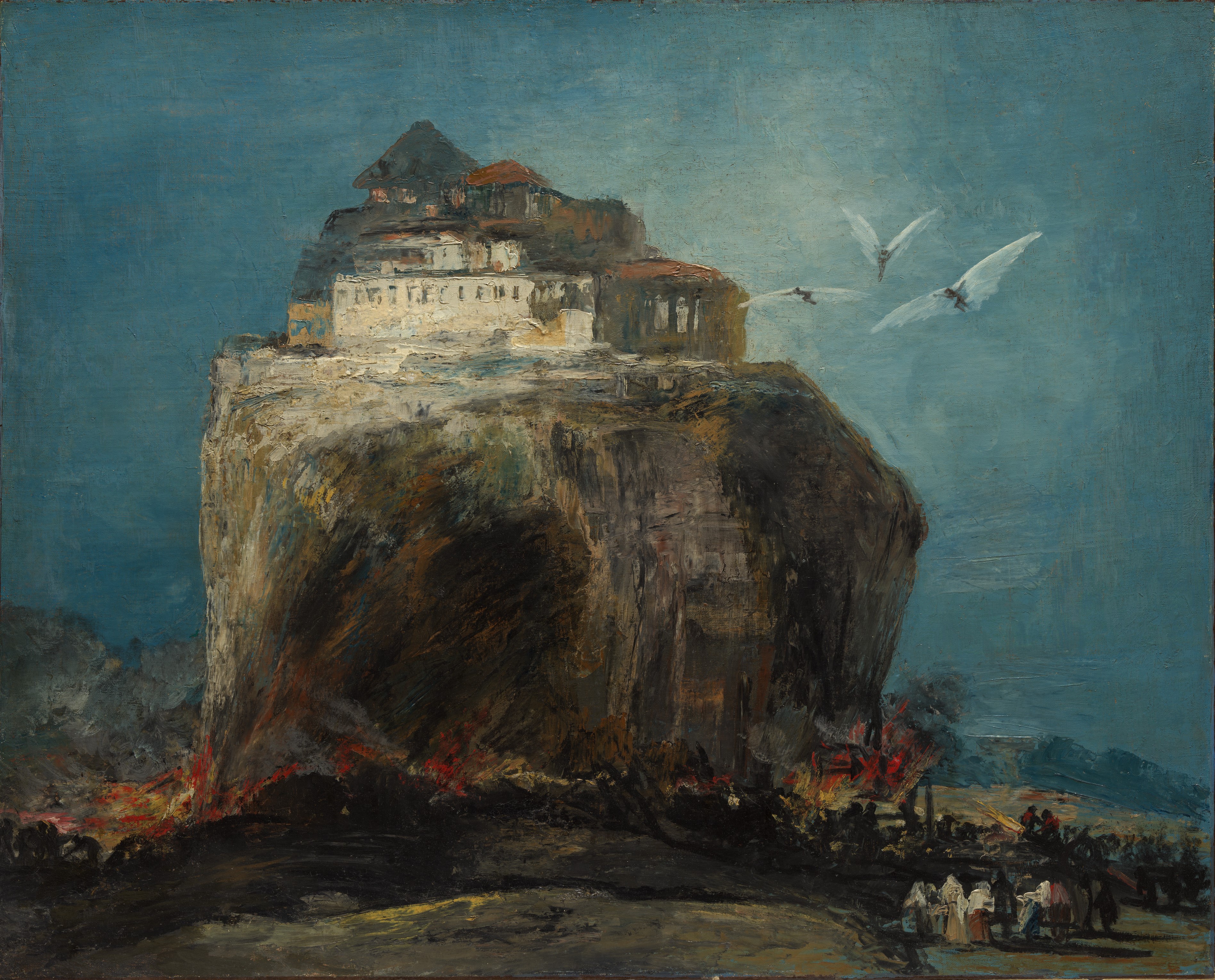 A3 Art Print titled A City on a Rock by Goya for room decor