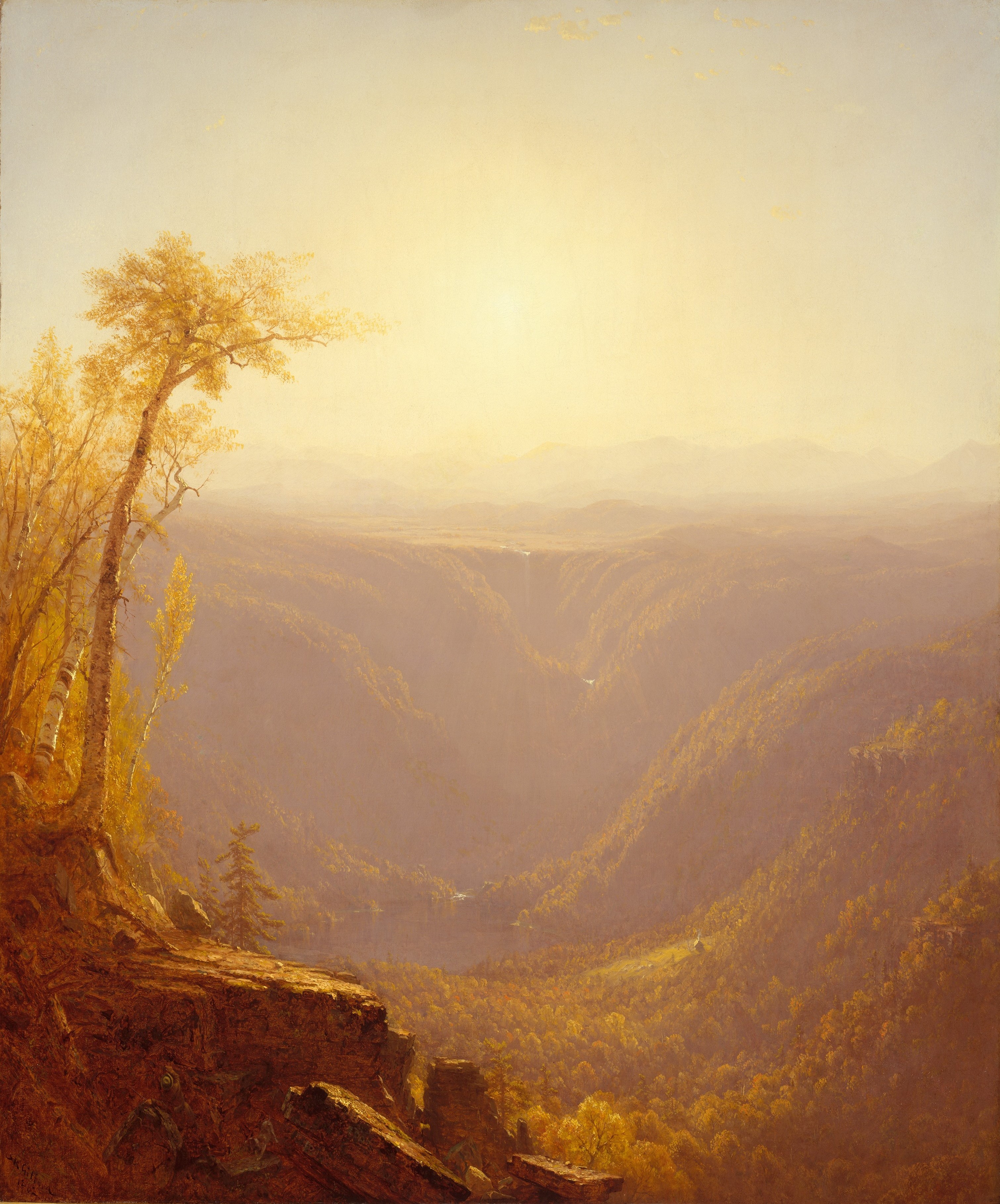 A3 Art Print titled A Gorge in the Mountains by Sanford Robinson Gifford for room decor