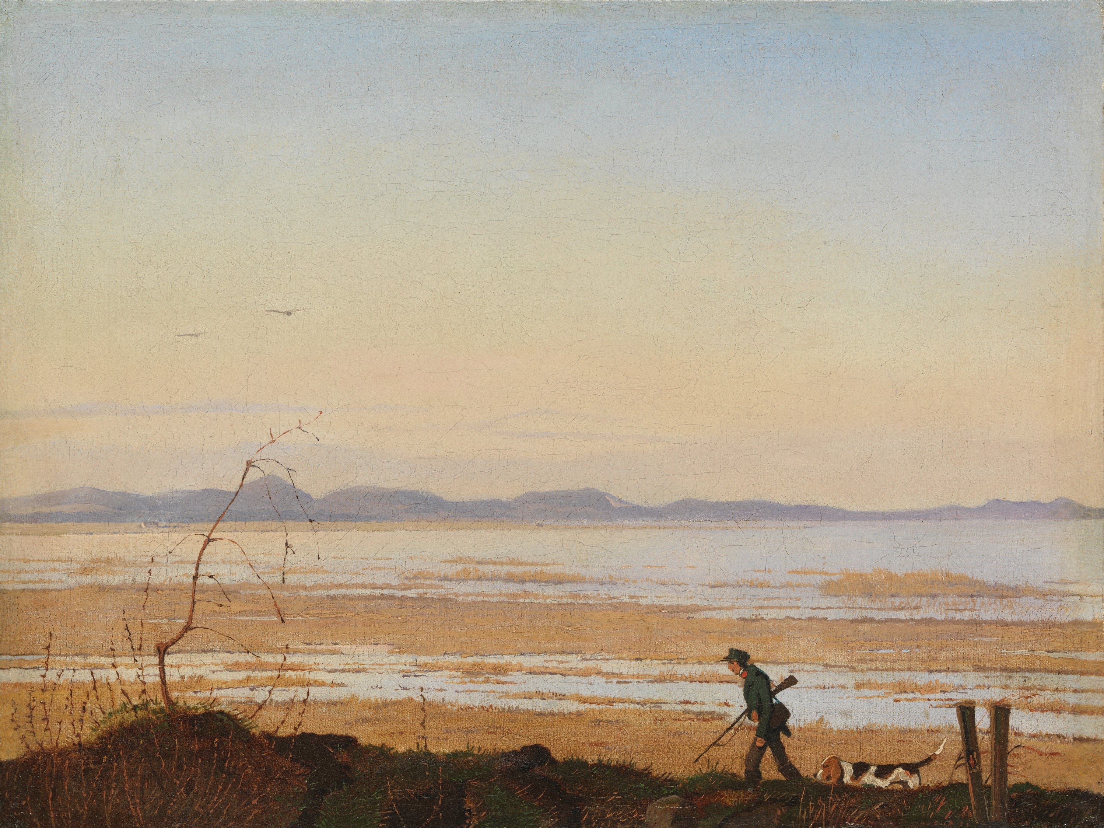 A3 Art Print titled An Evening beside Lake Arreso by Johan Thomas Lundbye for room decor