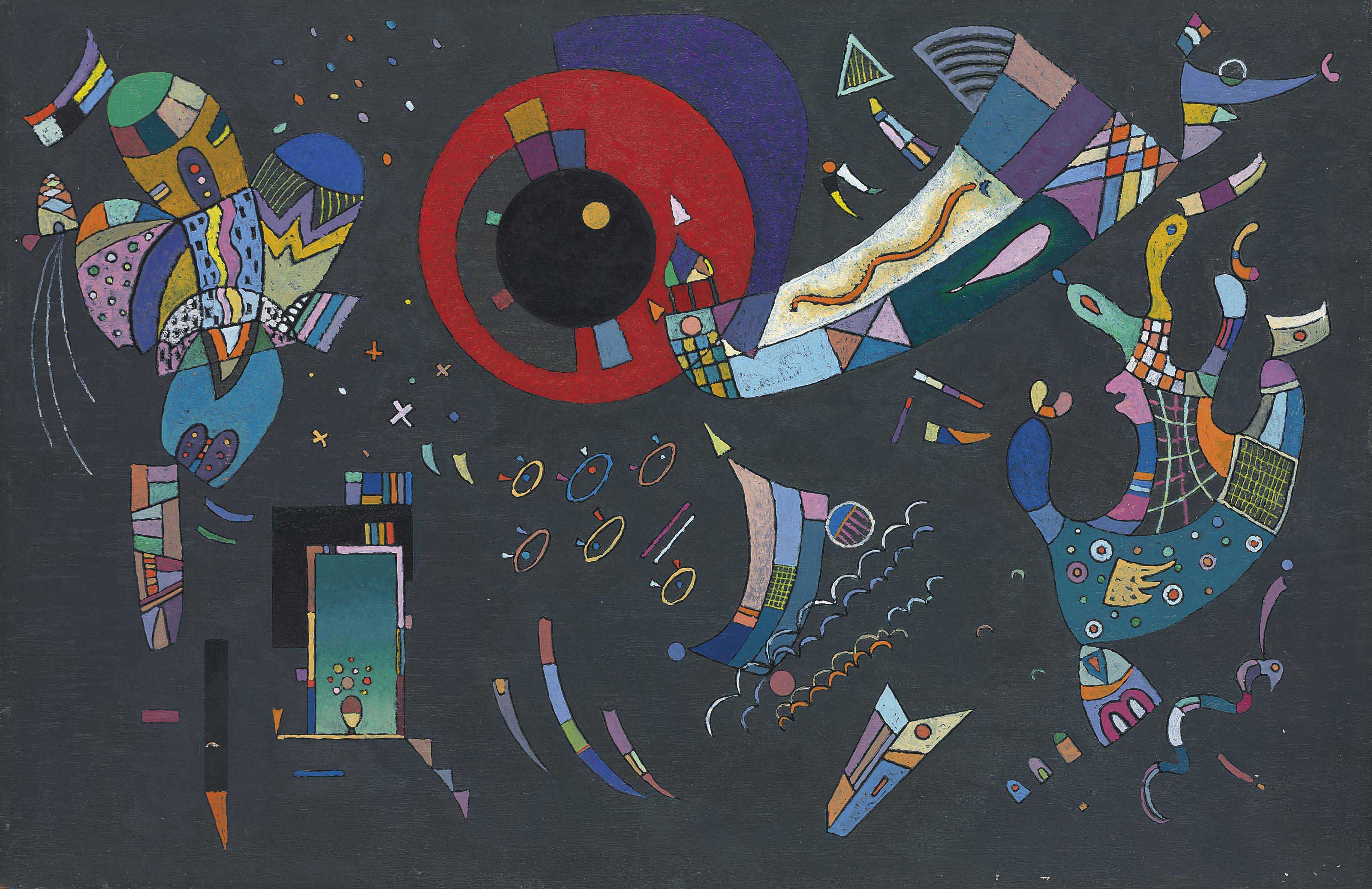 A3 Art Print titled Around the circle by Vassily Kandinsky for room decor