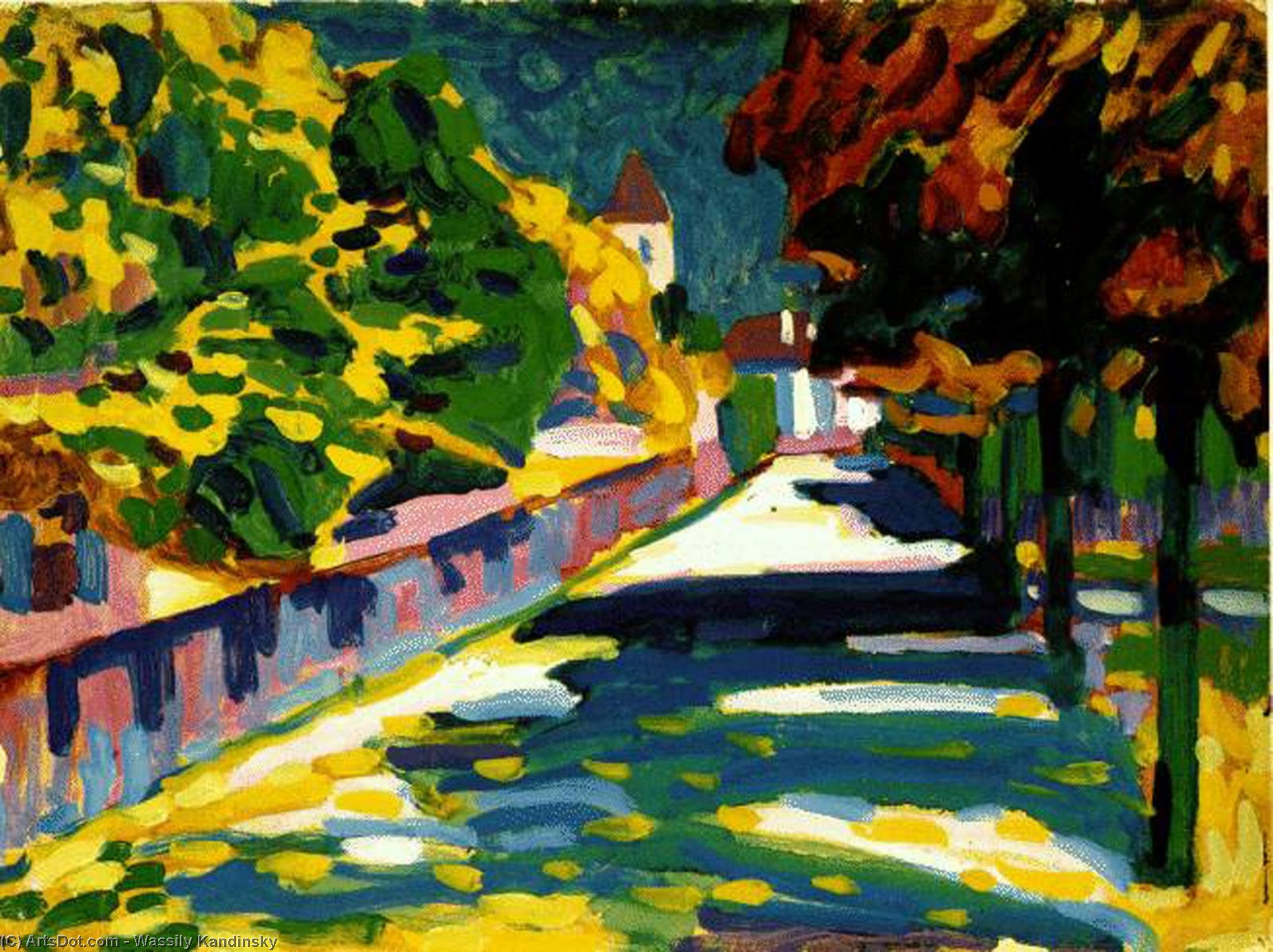 A3 Art Print titled Autumn in Bavaria by Wassily Kandinsky for room decor