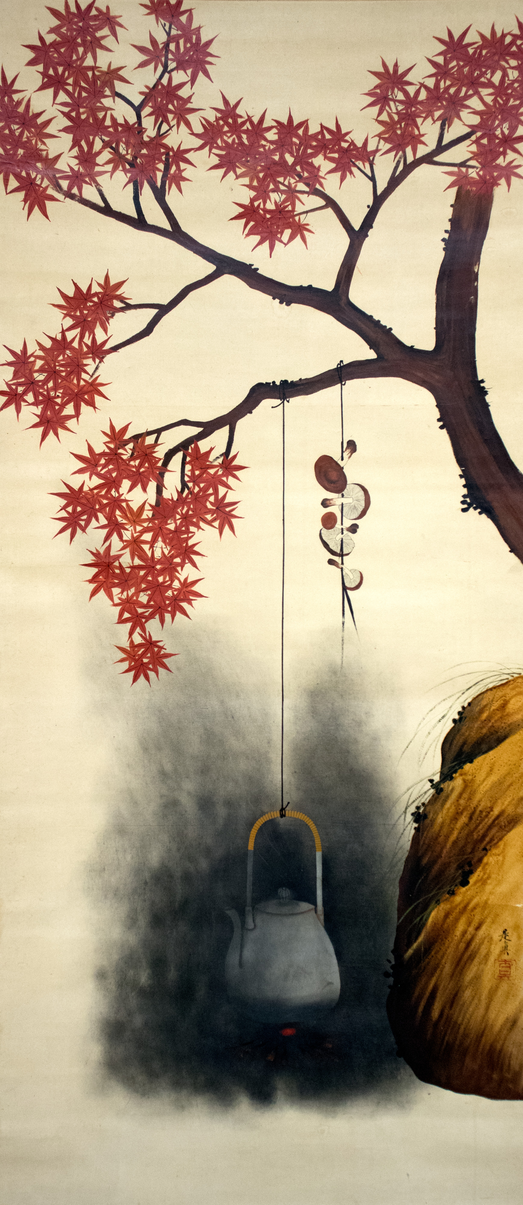 A3 Art Print titled Autumn Maple by Shibata Zeshin for room decor