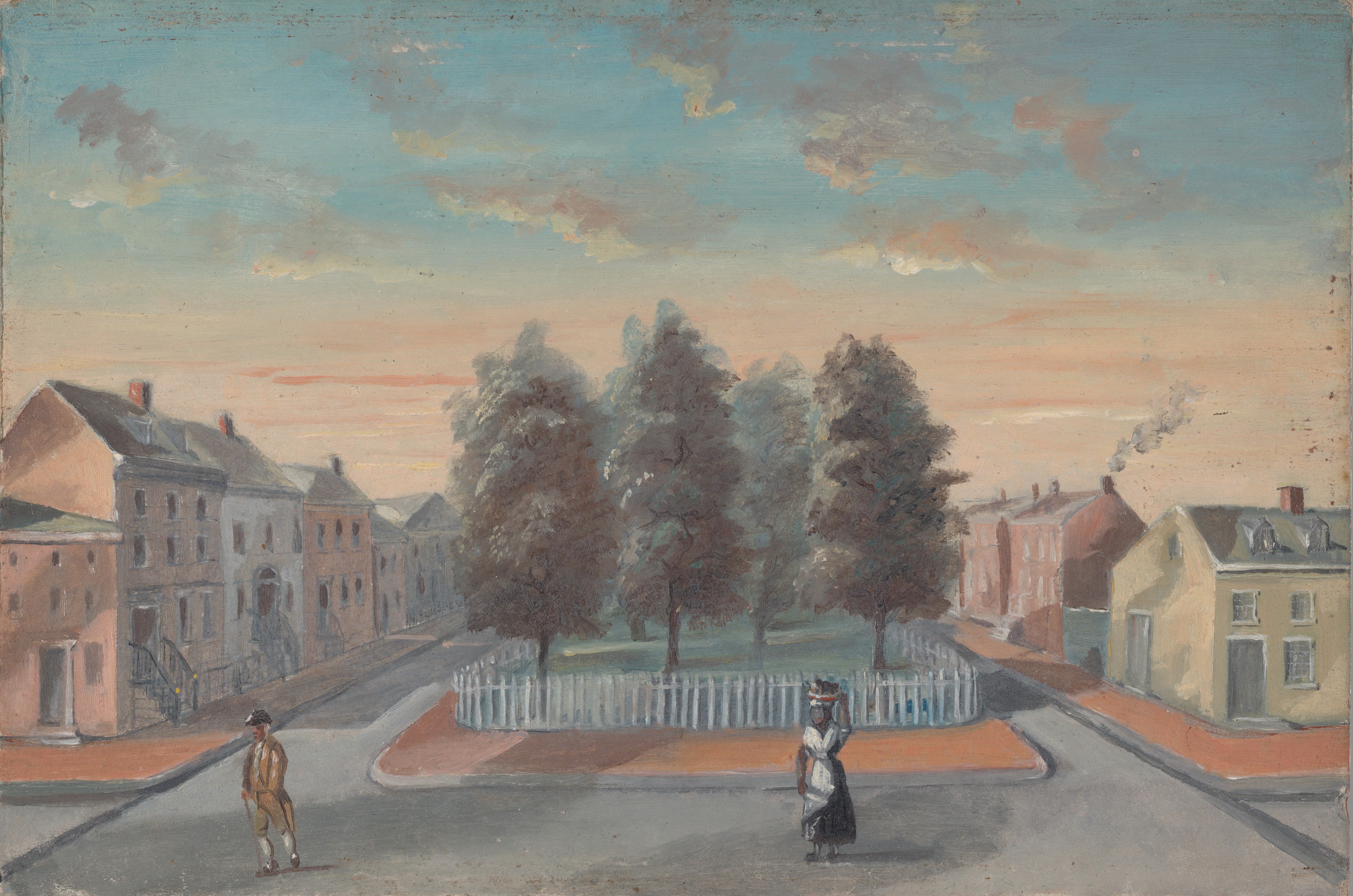 A3 Art Print titled Baked Pears in Duane Park by William Chappel for room decor