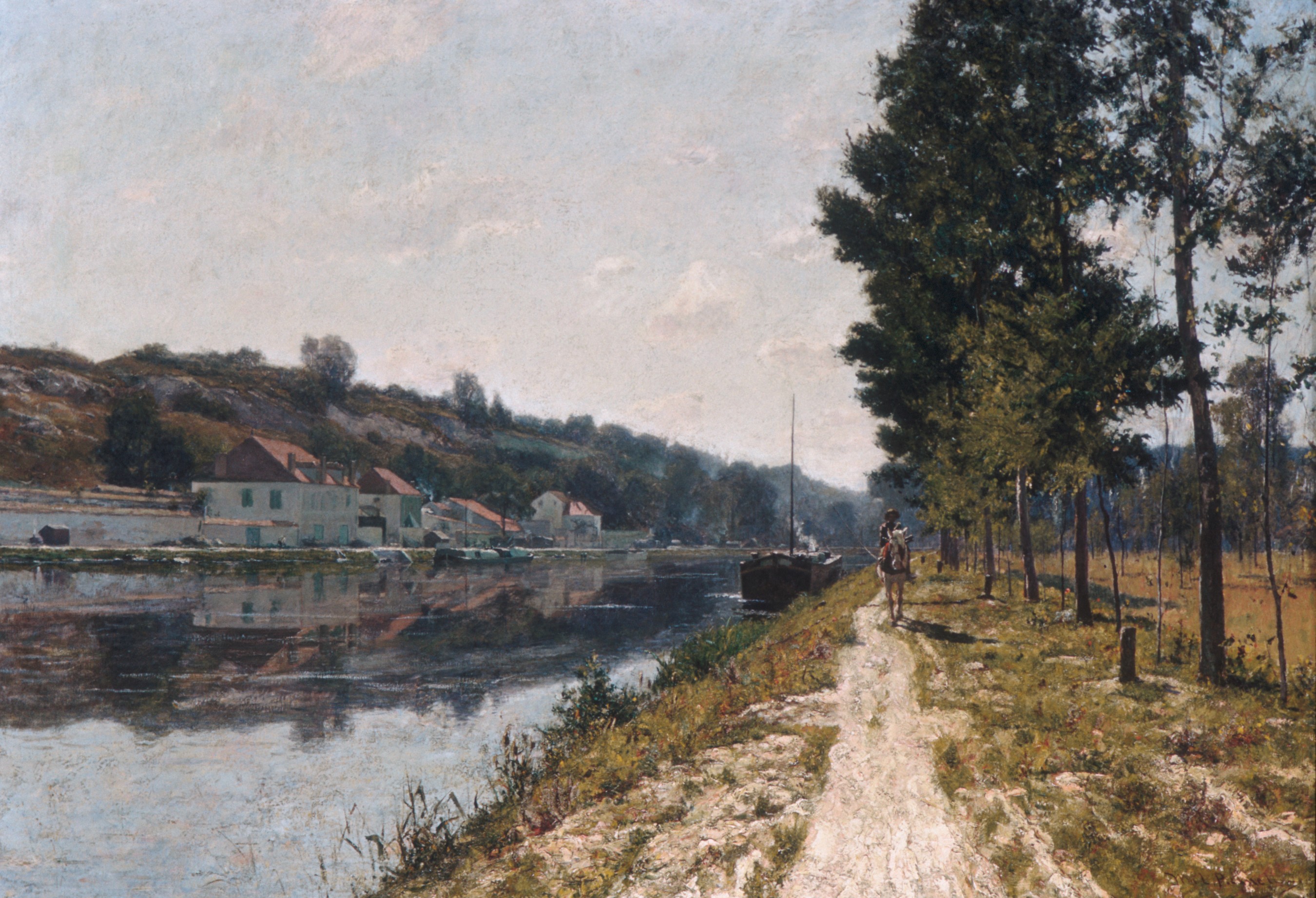 A3 Art Print titled Banks of the Loing by William Lamb Picknell for room decor