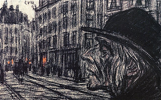 A3 Art Print titled Black and fire by Eugeen van Mieghem for room decor