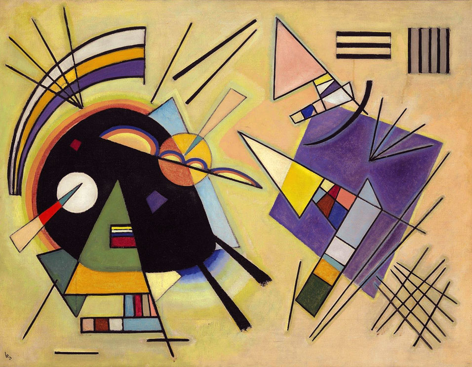 A3 Art Print titled Black and Violet by Wassily Kandinsky for room decor
