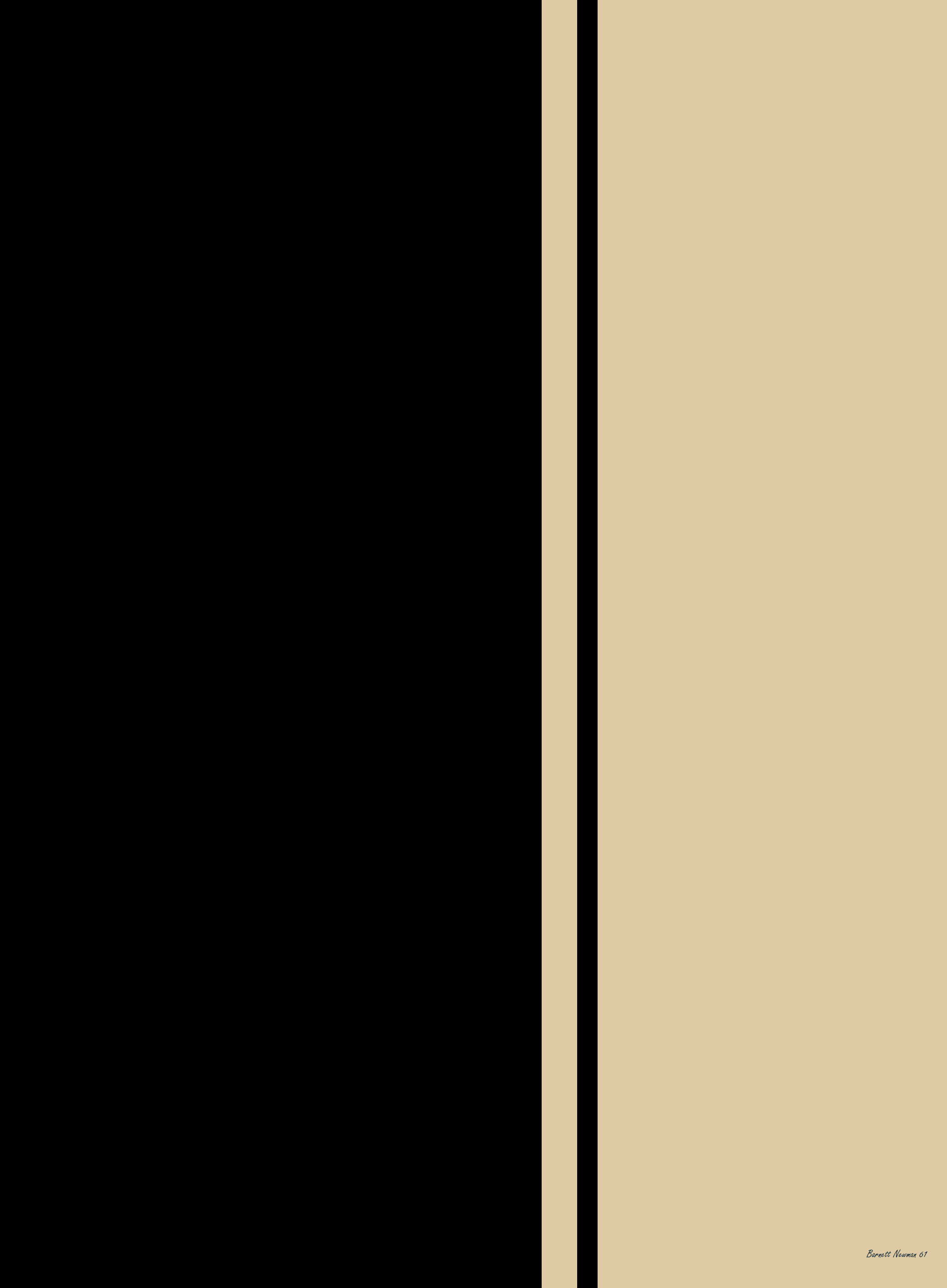 A3 Art Print titled Black fire by Barnett Newman for room decor